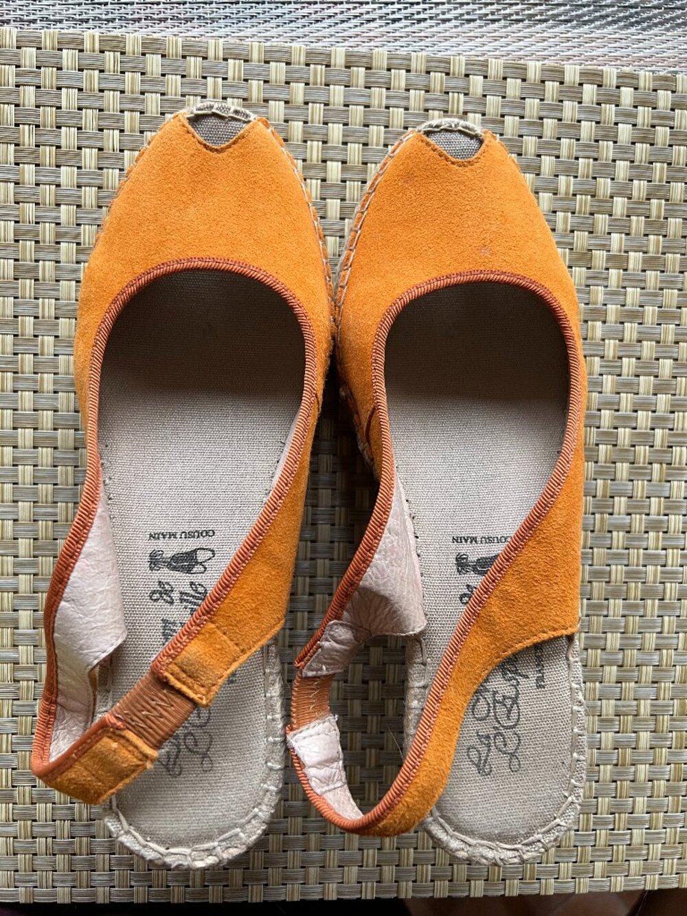 Espadrilles - Bright Orange suede